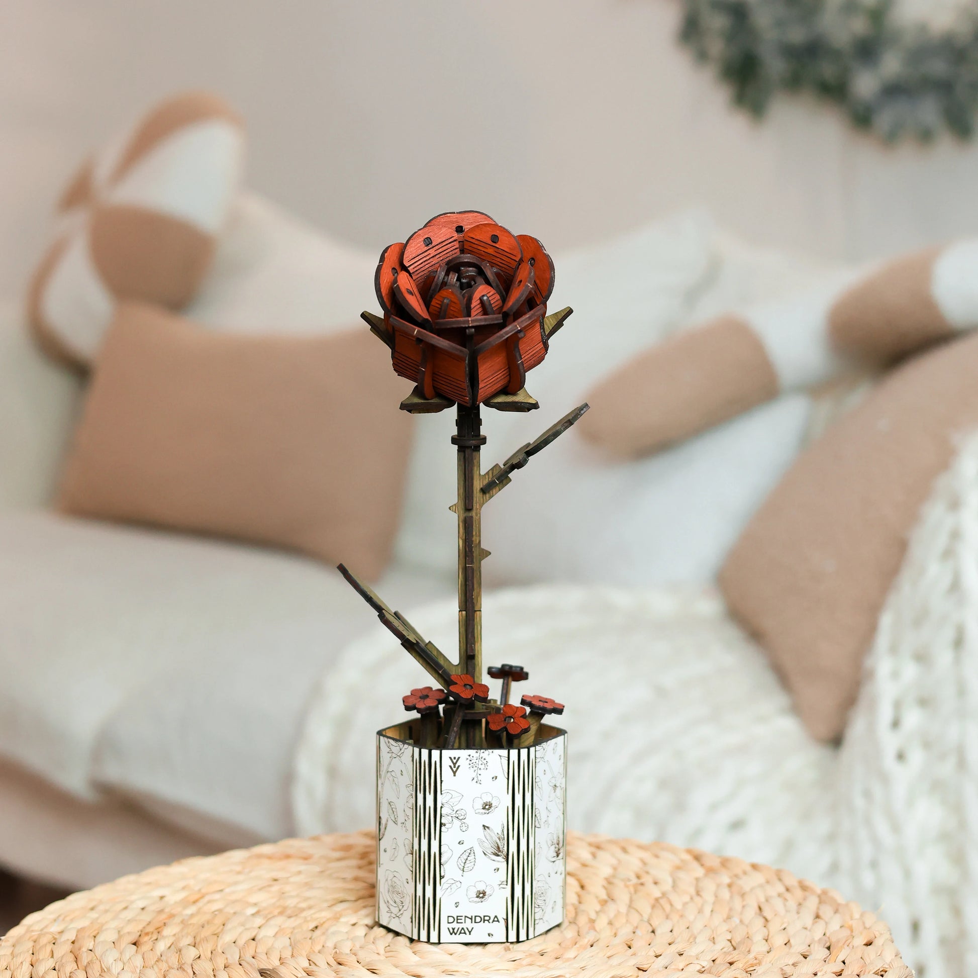 Brown Wooden Rose