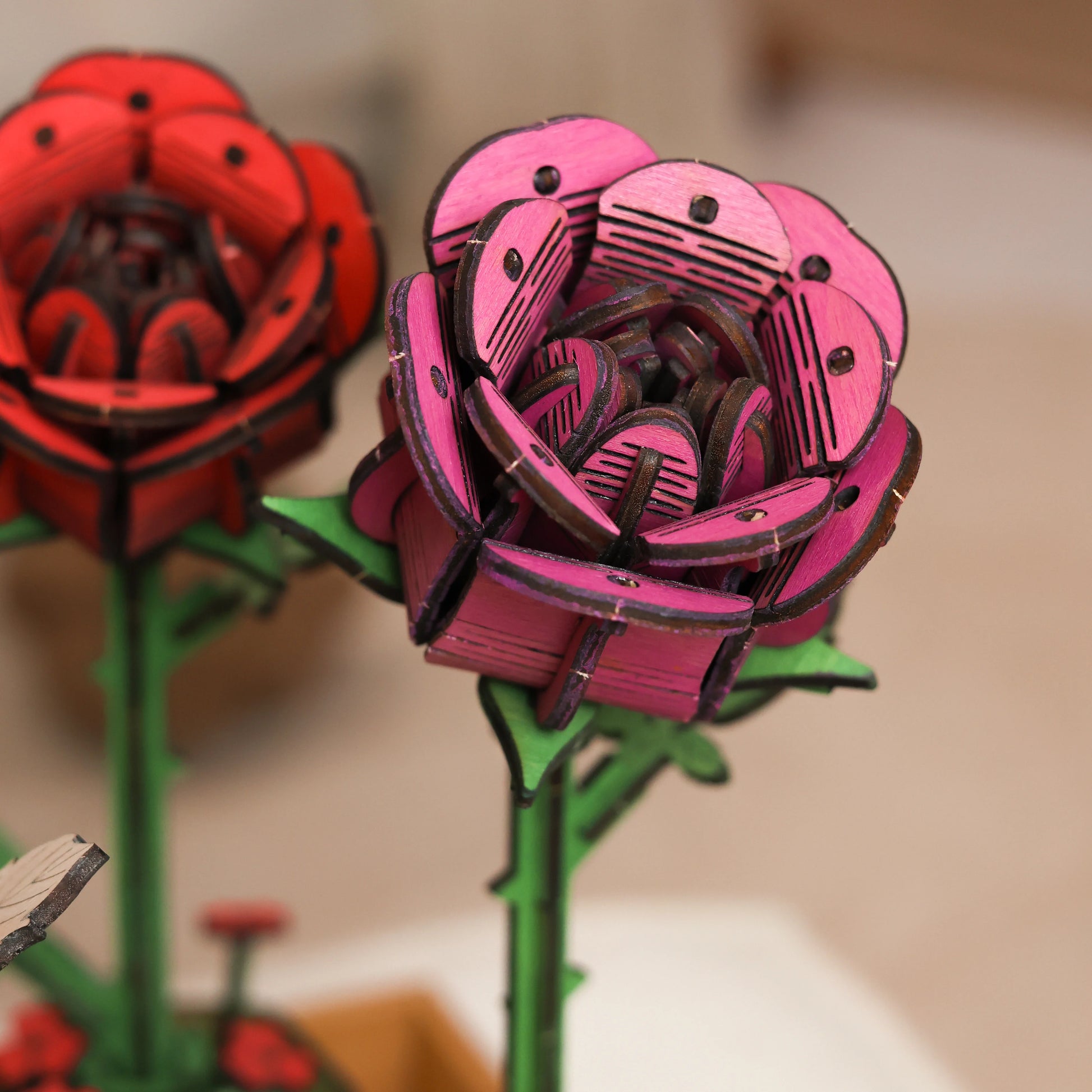 Pink Wooden Rose