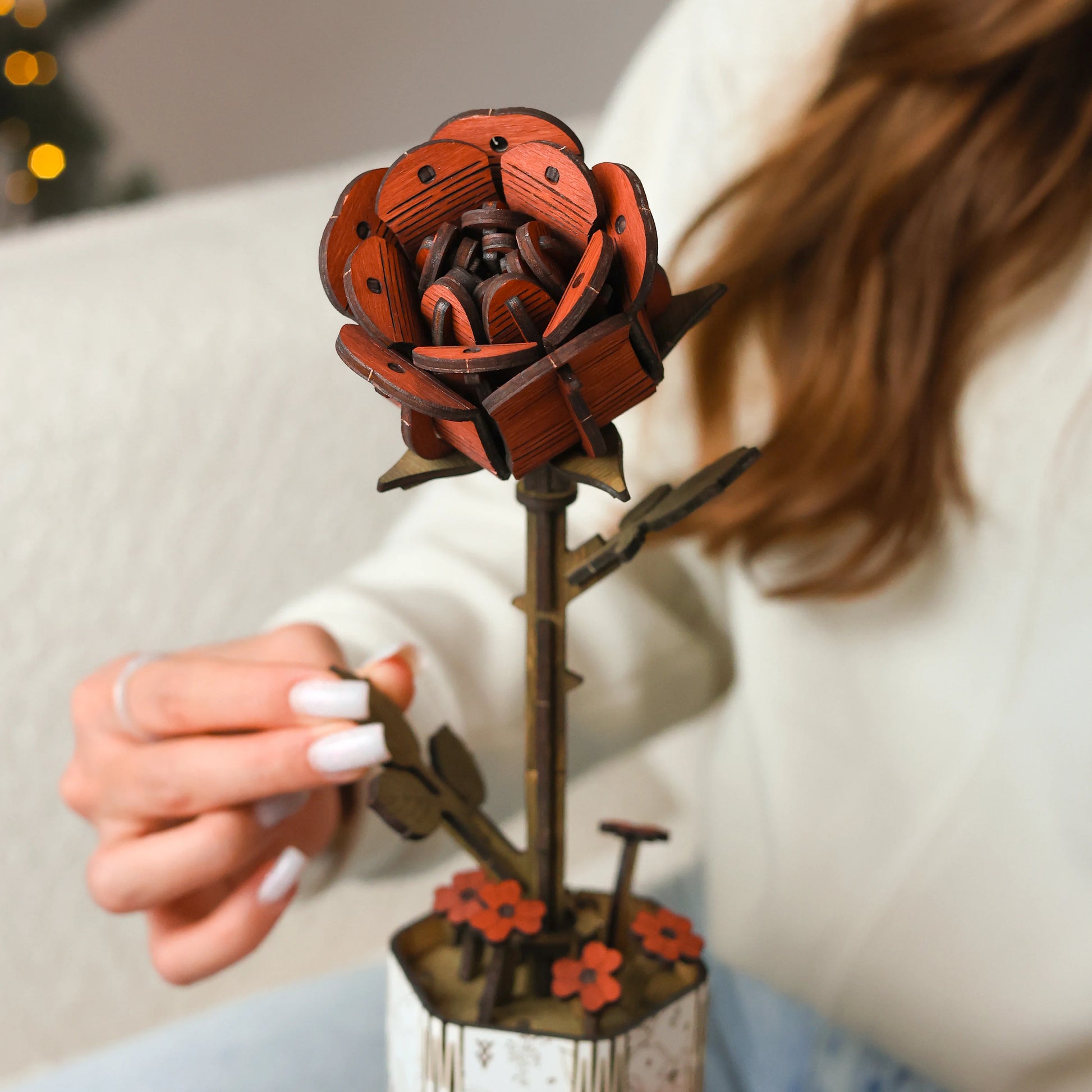 Brown Wooden Rose