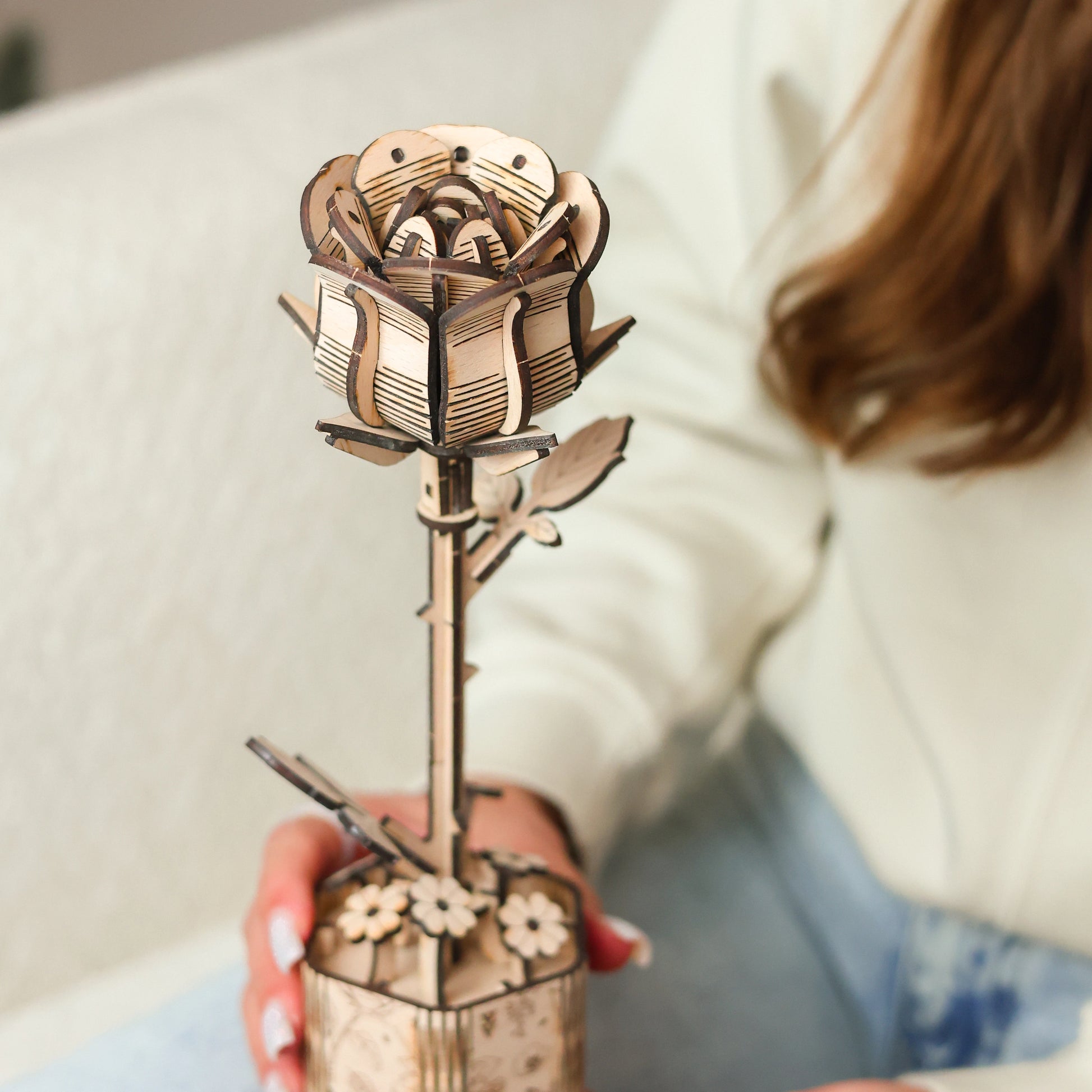 Natural Wooden Rose